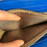 Bottega Veneta Intrecciato Long Wallet Blue