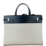 Yves Saint Laurent Two-Tone Leather Trim Small Manhattan Two-Way Bag