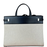Yves Saint Laurent Two-Tone Leather Trim Small Manhattan Two-Way Bag
