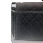 Chanel Black Patent Leather Trim Reissiue Flap Bag 2000