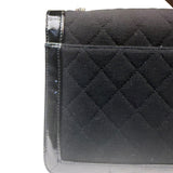 Chanel Black Patent Leather Trim Reissiue Flap Bag 2000
