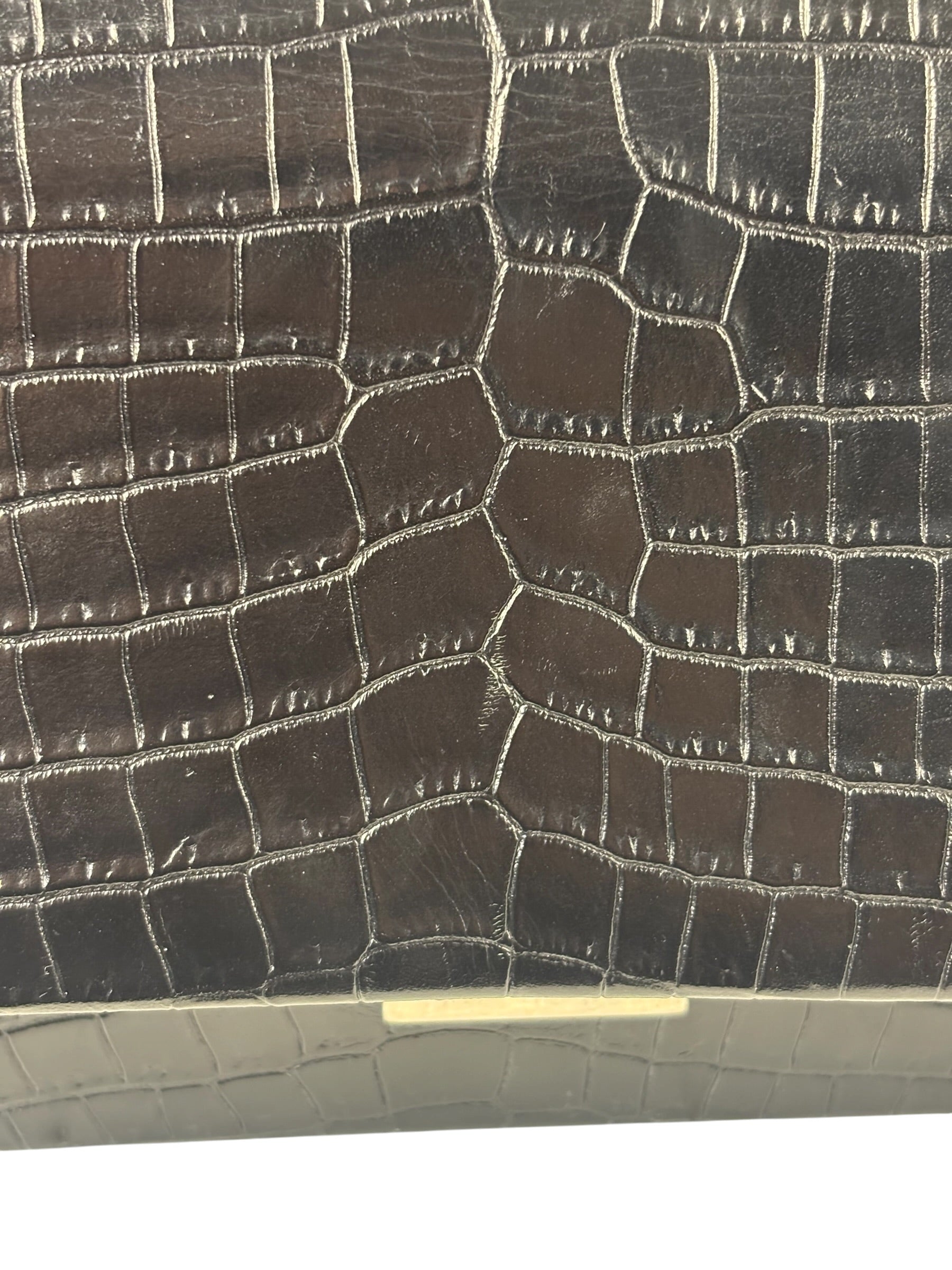 Saint Laurent Black Embossed Babylon Cross Body
