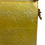 Louis Vuitton Yellow Patent Leather Vernis Mott Accessory Pouch