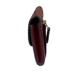 Coach Cherry Shimmery Red Long Flap Wallet