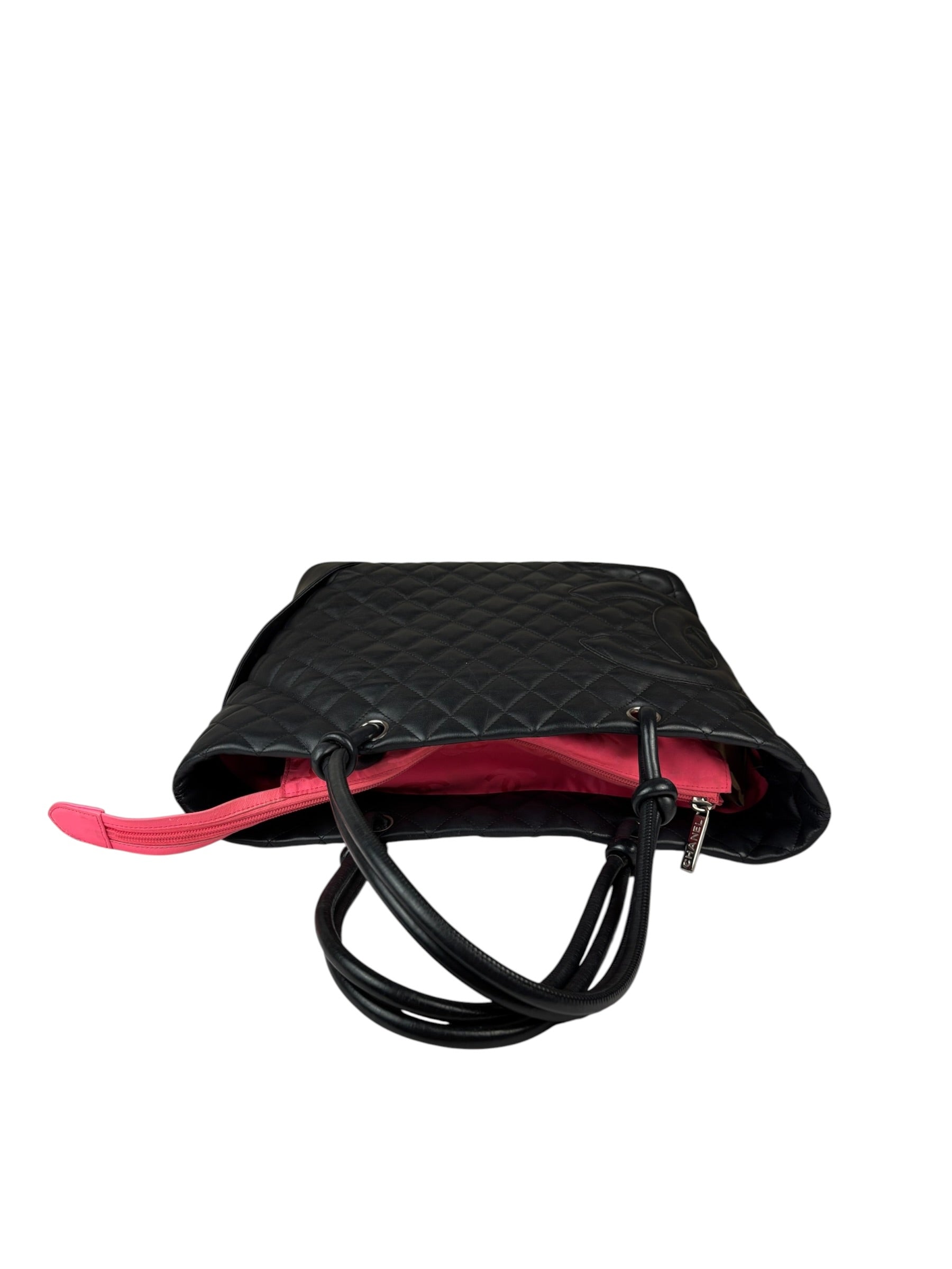 Chanel Black Quilted Calfskin Cambon Ligne Tote 2003