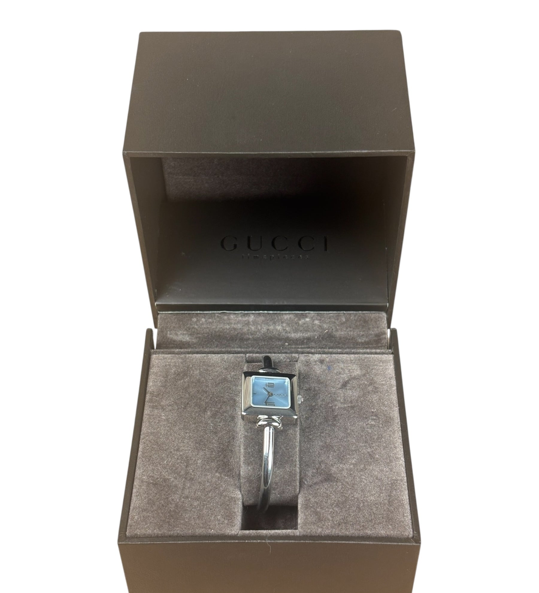 Gucci 1900L Blue Square Dial