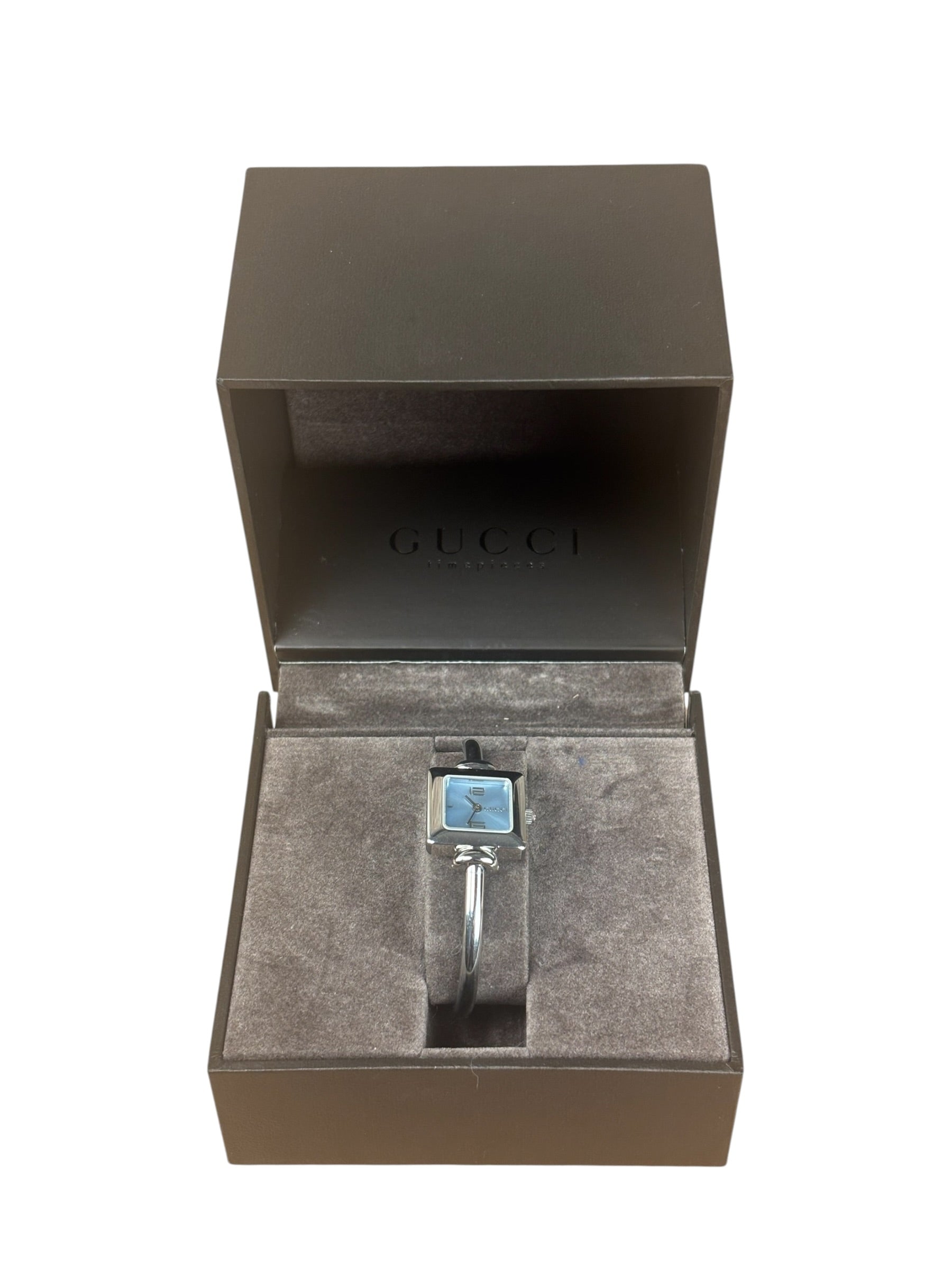 Gucci 1900L Blue Square Dial
