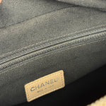Chanel Vintage Patent Chocolate Bar Bowler Bag