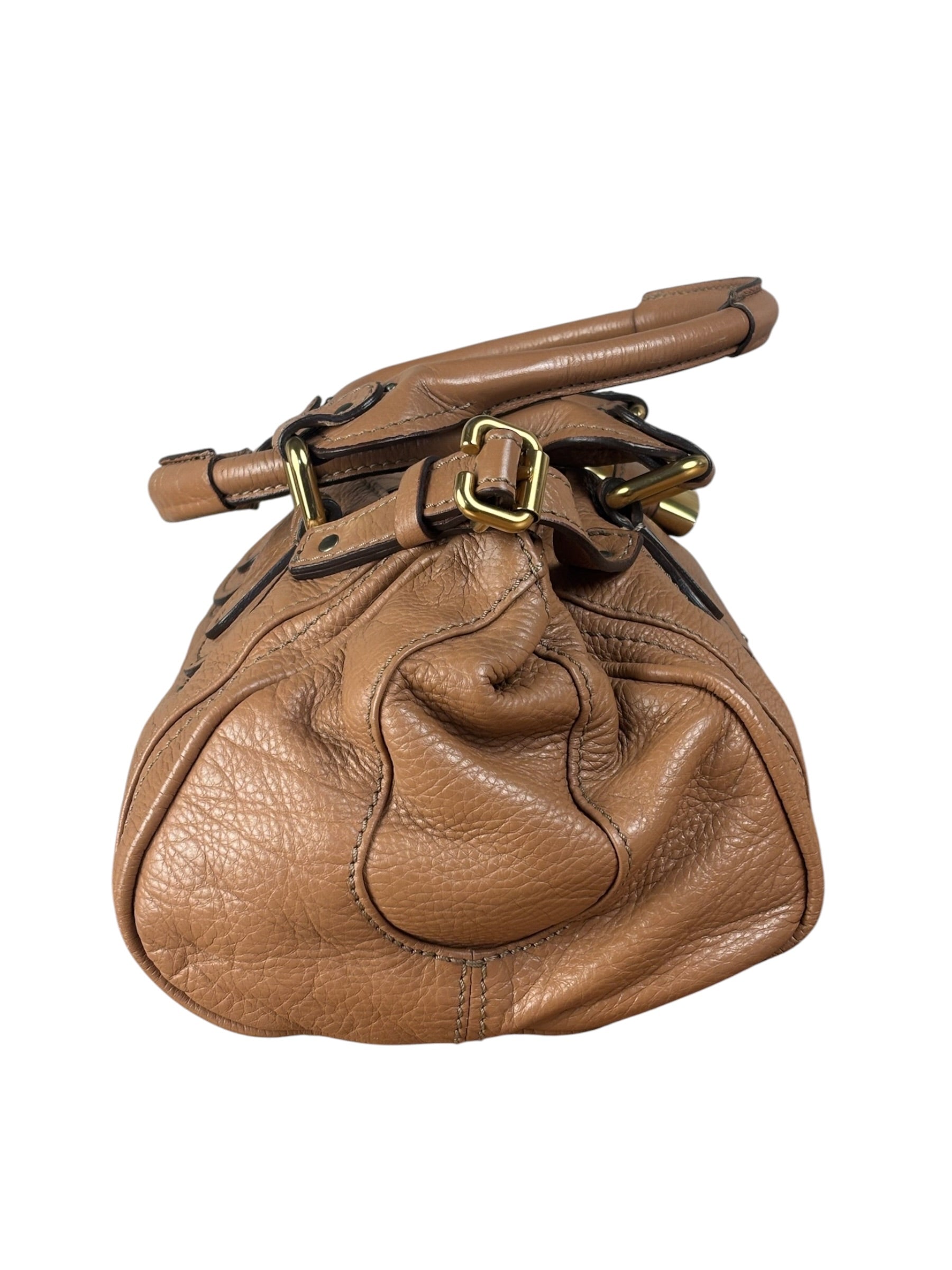 Chloe Vintage Tan Leather Paddington Shoulder Bag