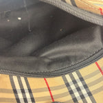 Burberry Vintage Blue Label Nova Check Multi-Pocket Nylon Tote Bag