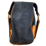 Gucci Vintage Denim Leather Trim Jackie Shoulder Bag