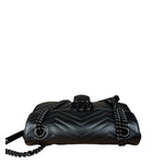 Gucci Black GG Marmont Small Shoulder Bag