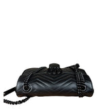 Gucci Black GG Marmont Small Shoulder Bag