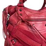Balenciaga Red Le City Bag S