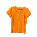 Burberry Vintage Orange Henley Top