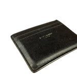 Yves Saint Laurent Leather Cardholder Navy Blue