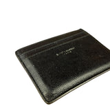 Yves Saint Laurent Leather Cardholder Navy Blue