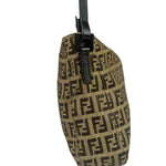 Fendi Vintage Brown Zucca Shoulder Bag