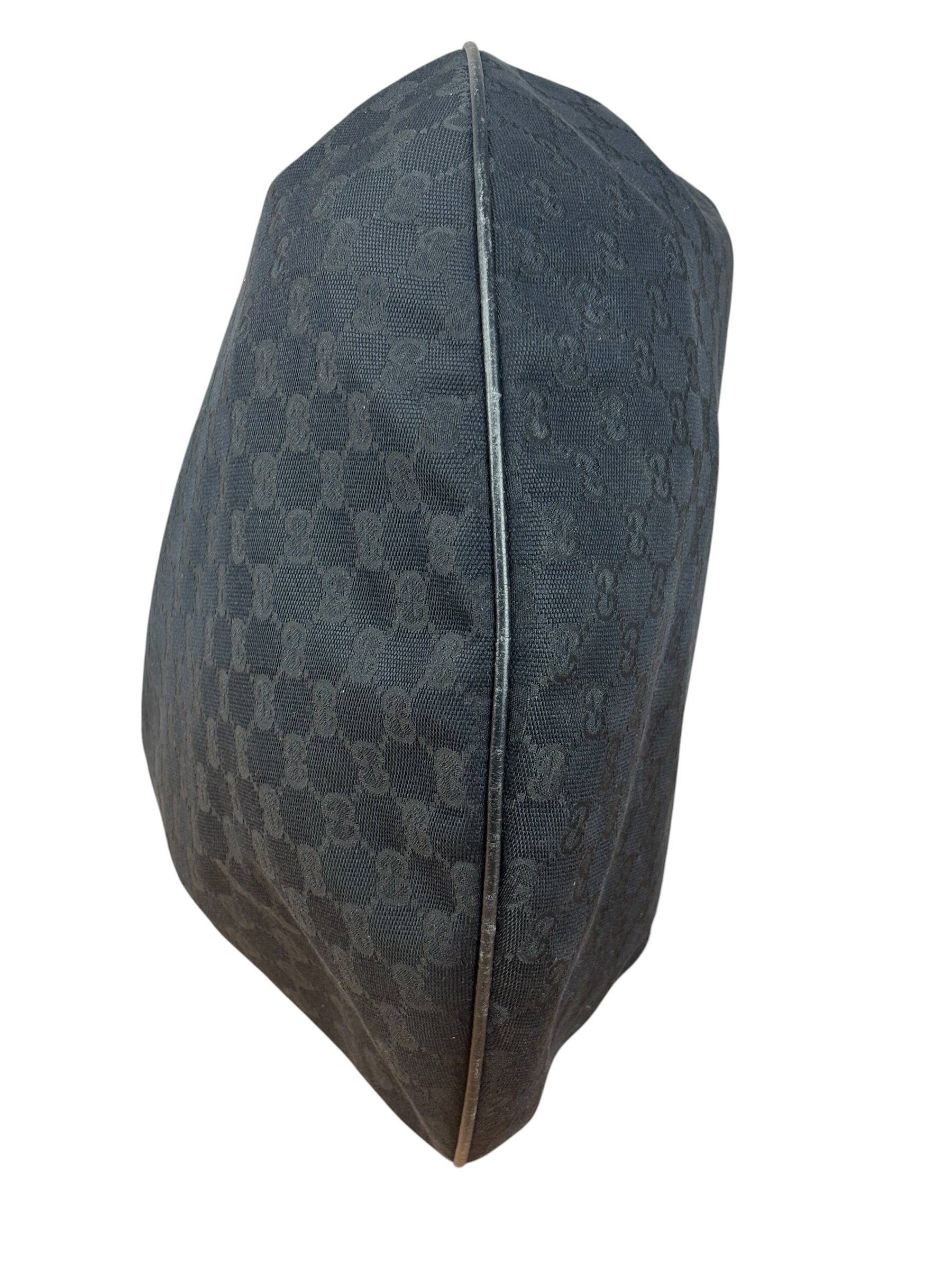 Gucci GG Black Hobo Horsebit Shoulder Bag