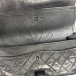 Chanel Metallic Silver Quilted Leather 2.55 Reissue Double Flap Bag 2008