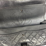 Chanel Metallic Silver Quilted Leather 2.55 Reissue Double Flap Bag 2008