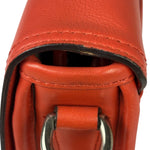 Coach Coral Red Leather Legacy Penny Shoulder Bag