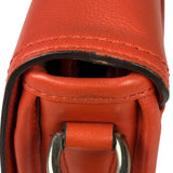 Coach Coral Red Leather Legacy Penny Shoulder Bag