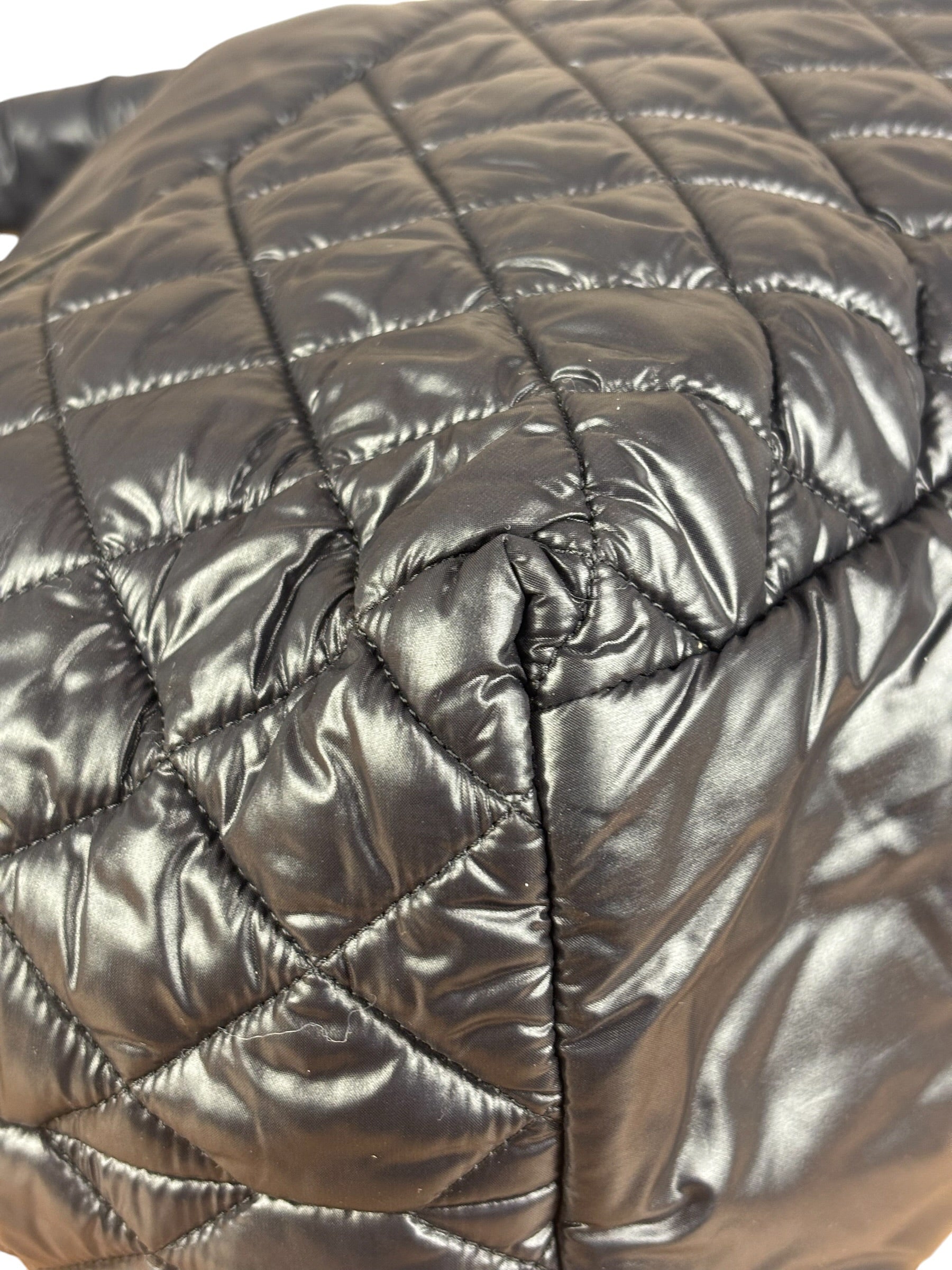 Chanel Black Quilted Nylon Coco Cocoon Puffer Tote Bag 2011