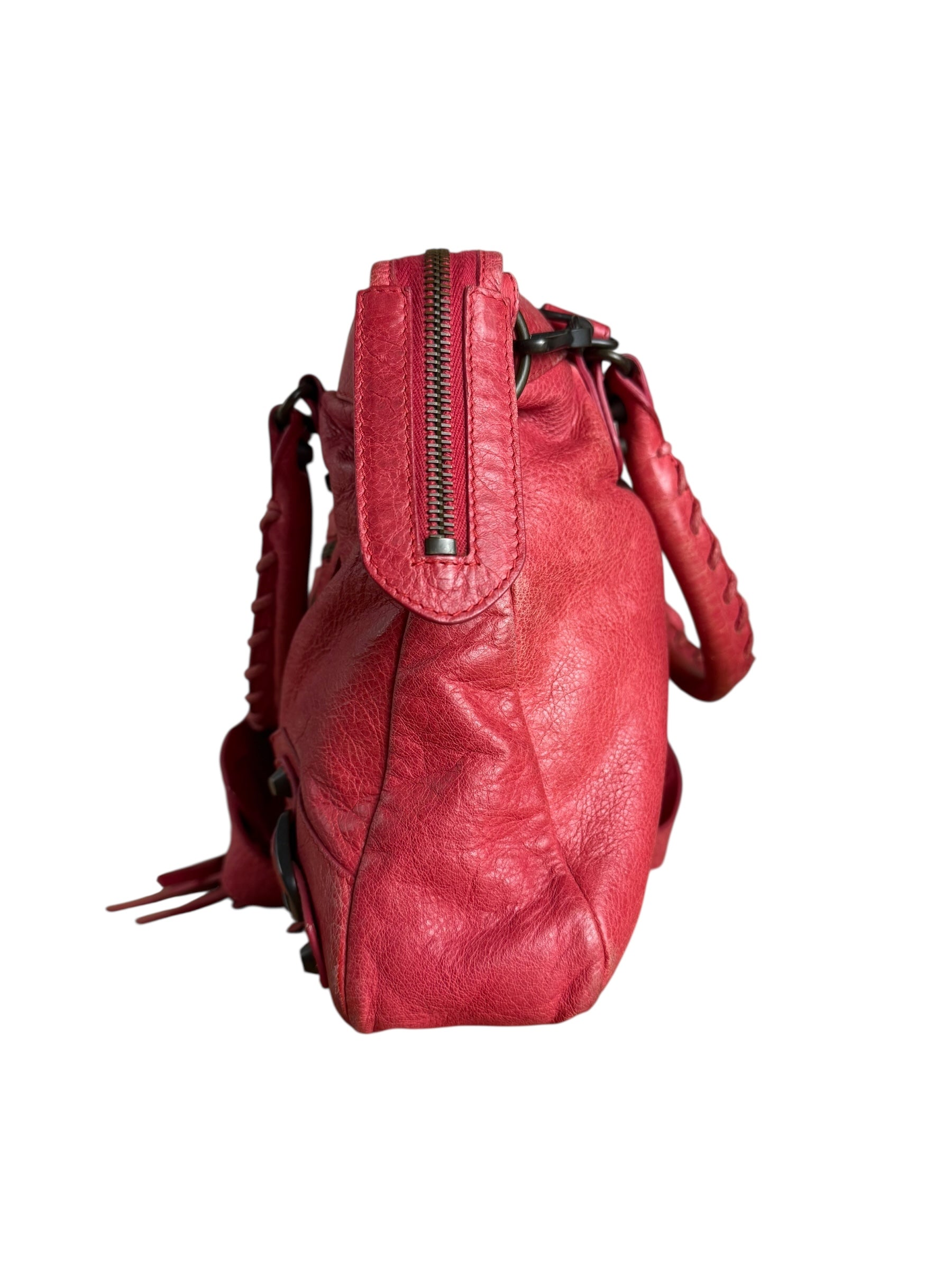 Balenciaga Red Le City Bag S