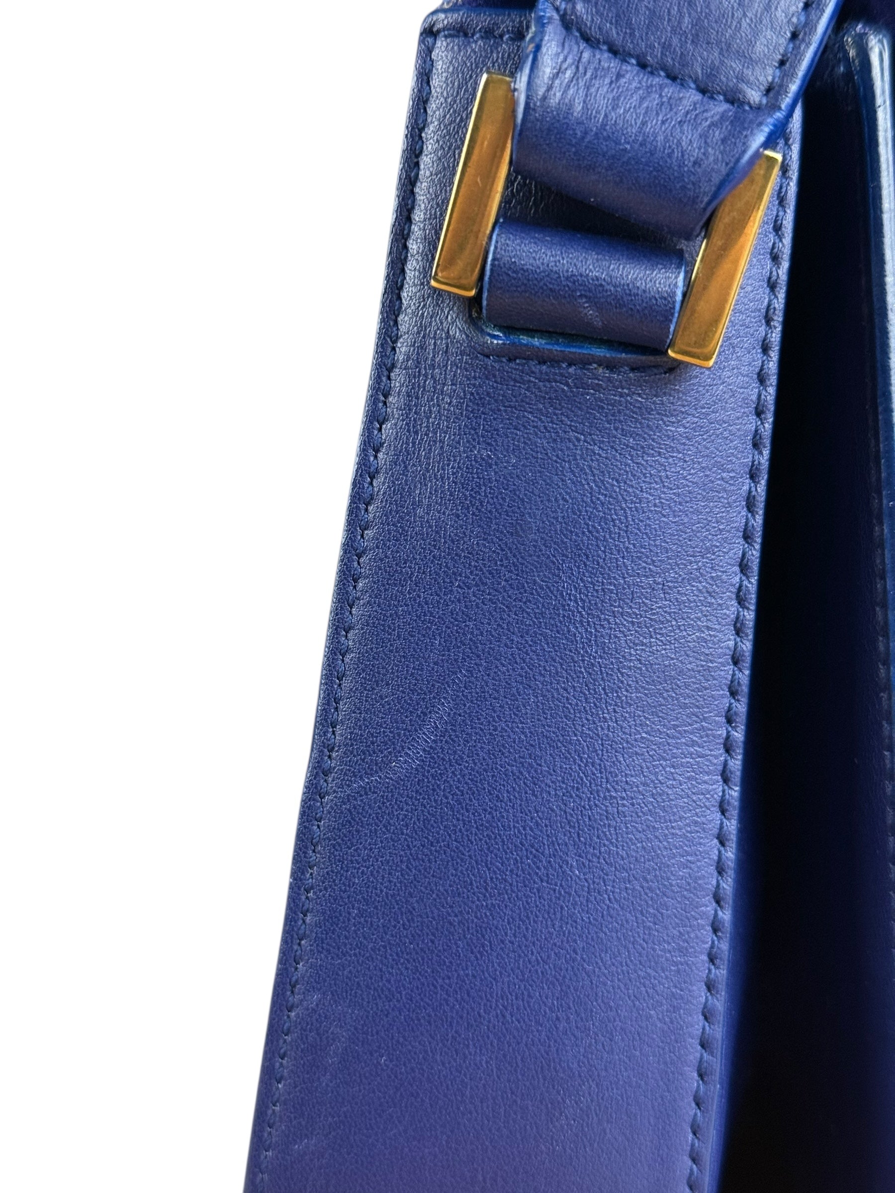 Saint Laurent Chyc Royal Blue Leather Crossbody