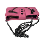 Kenzo Kalifornia Pink Leather Wallet On Chain