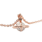 Vivienne Westwood Rose Gold 3D Orb Necklace