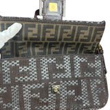 Fendi Vintage Brown/Grey Woven Baguette