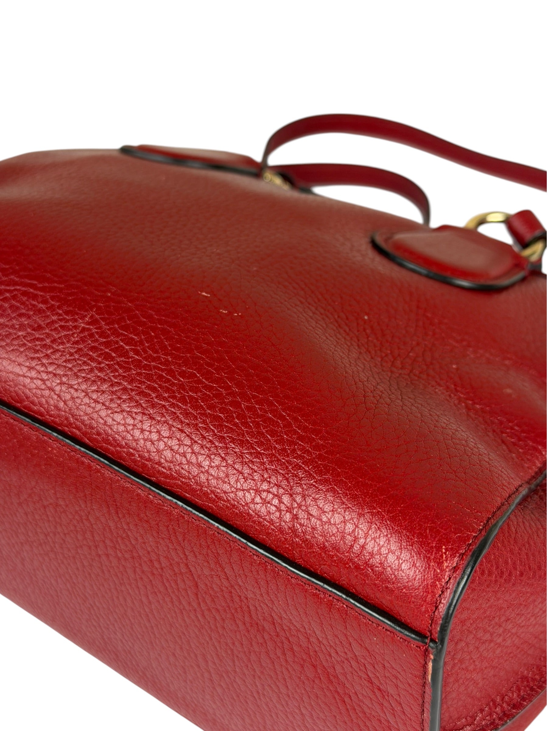 Coach Red Leather Mini Rowan Two-Way Bag