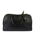 Louis Vuitton Black Monogram Bandouliere NM Empreinte Noir Speedy 30
