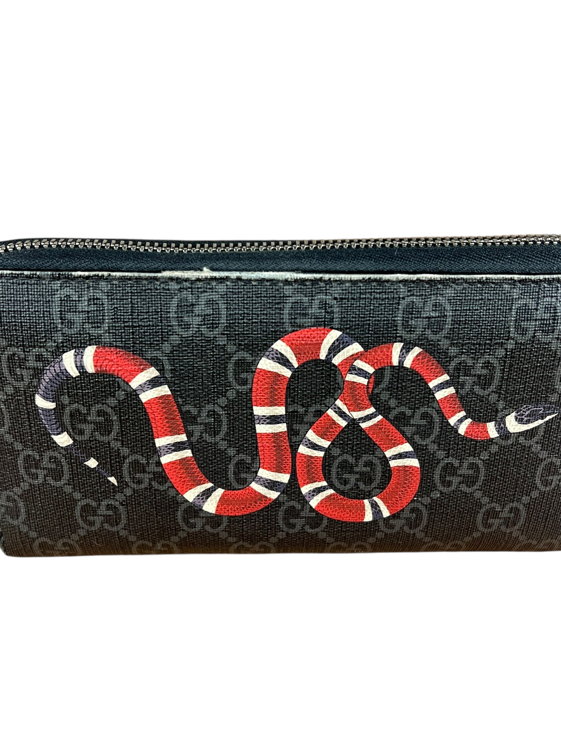 Gucci Kingsnake GG Zippy Wallet