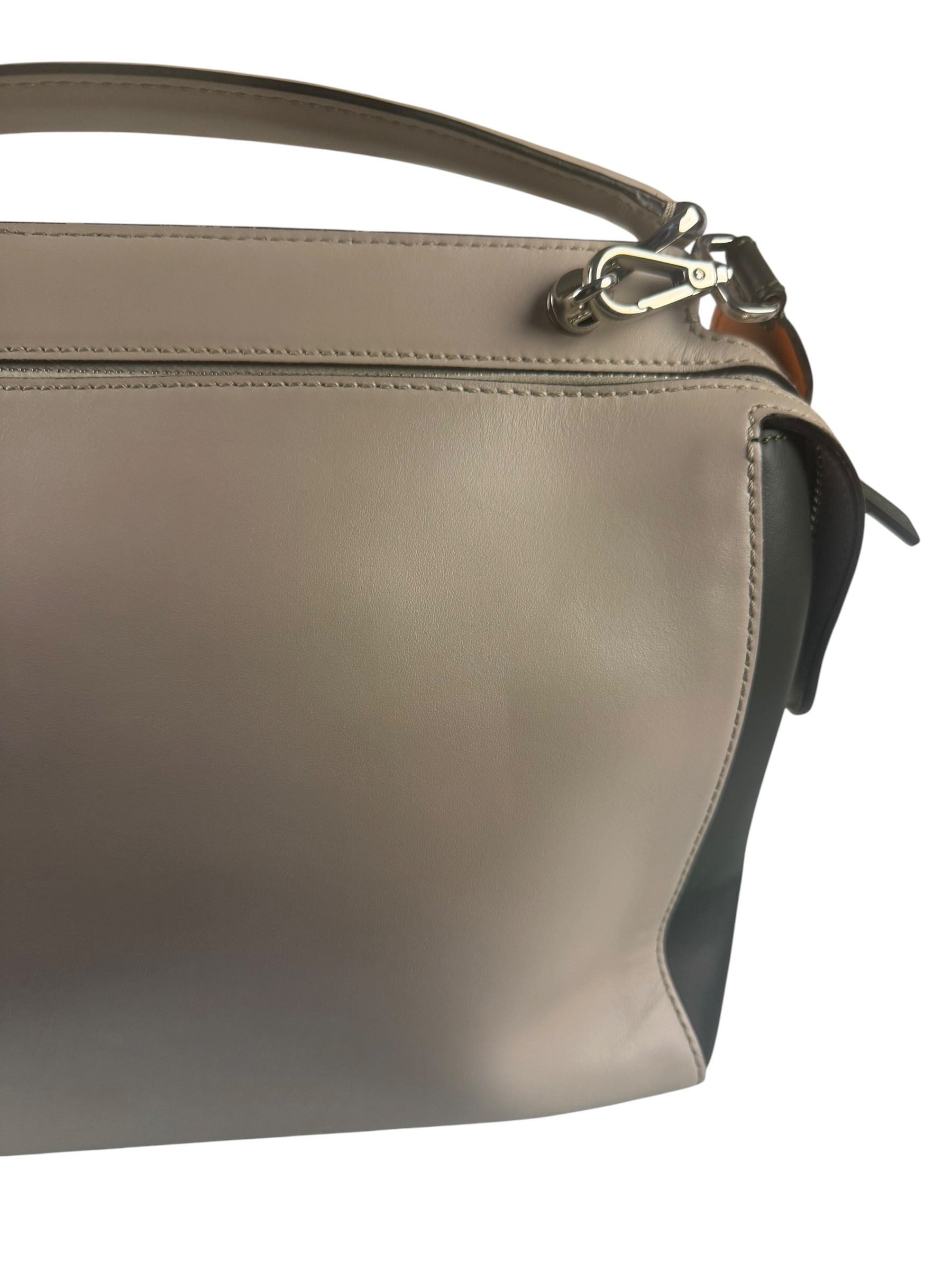 Fendi Tri-Color Leather Dotcom Two-Way Bag
