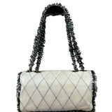 Chanel Tweedy Quilted Leather Fringe Flap Bag 2011