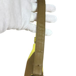 Fendi Yellow Wave Buckle Leather Baguette