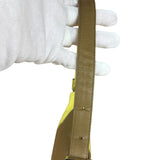 Fendi Yellow Wave Buckle Leather Baguette