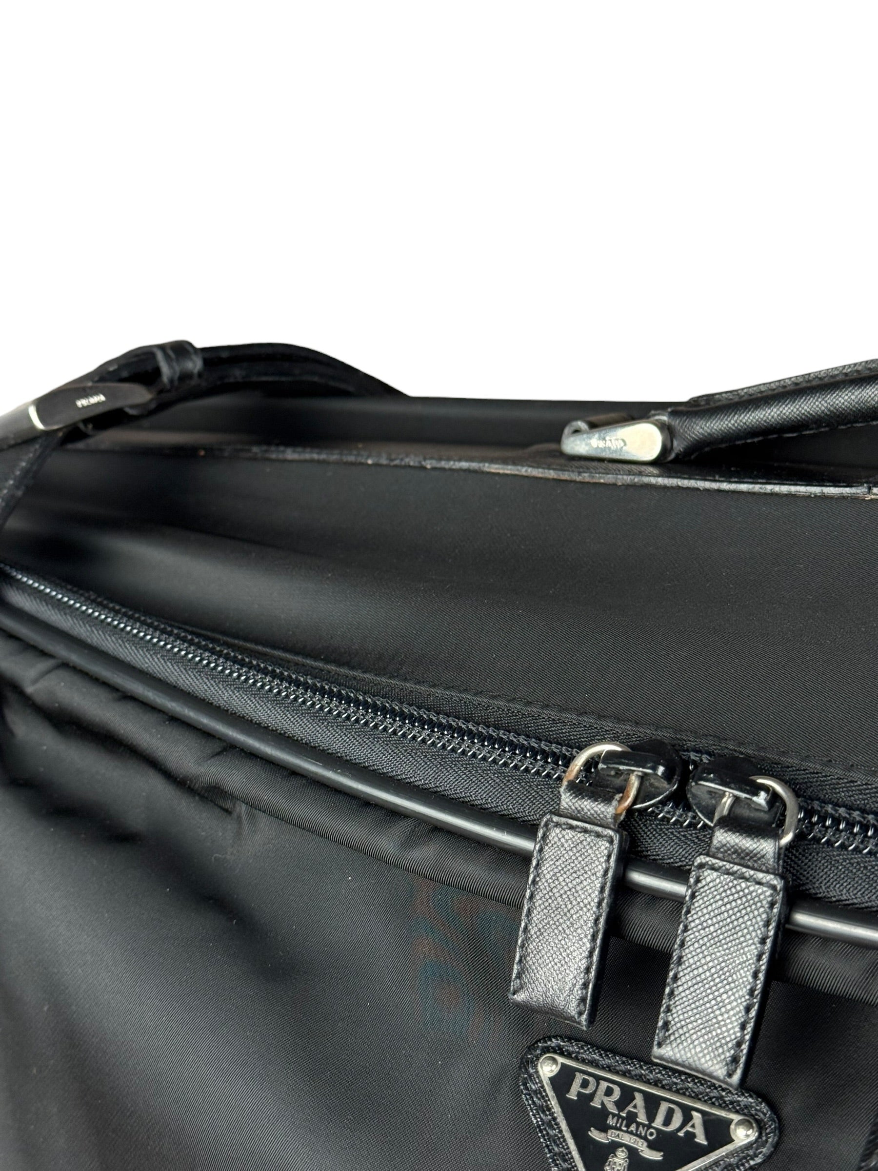 Prada Nylon Saffiano Travel Suitcase