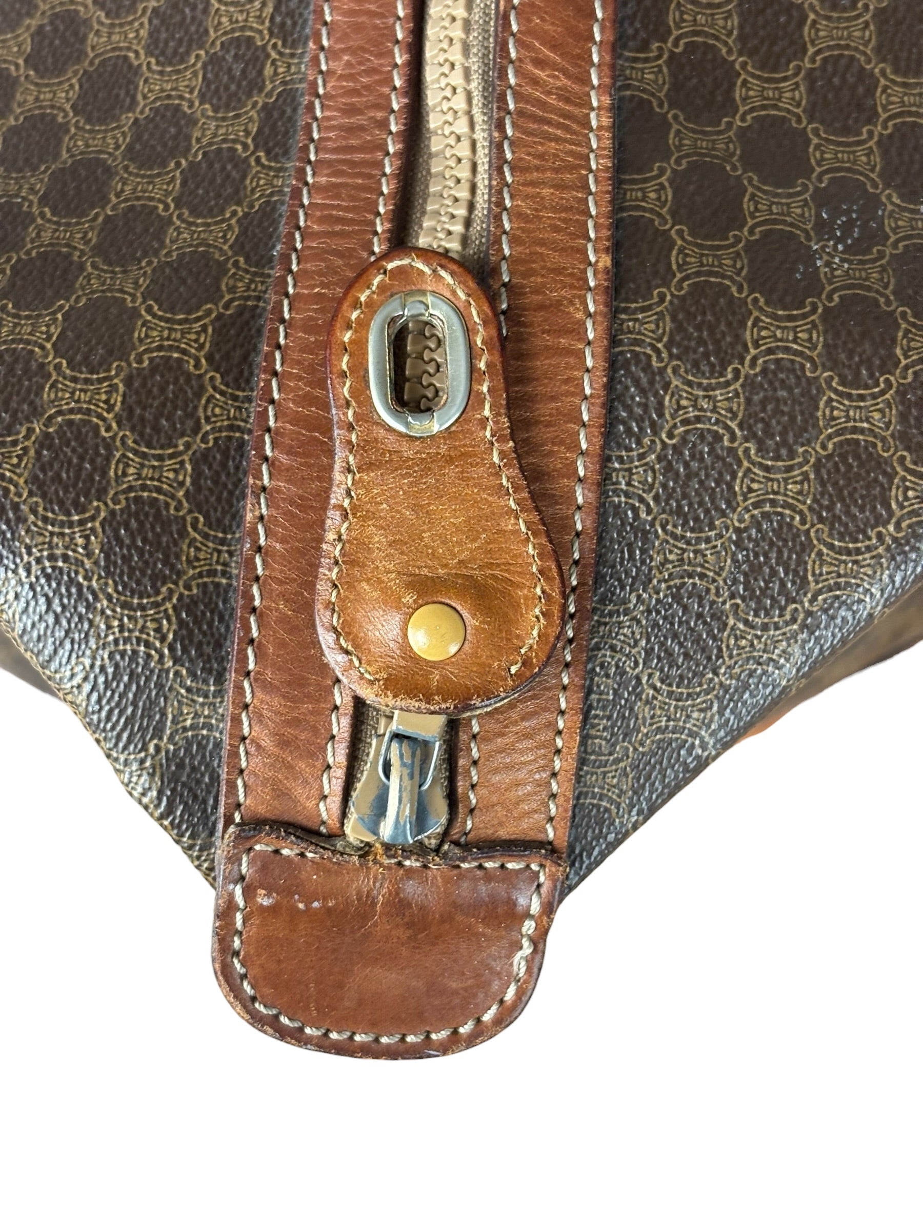 Celine Vintage Macadam Weekender Travel Bag