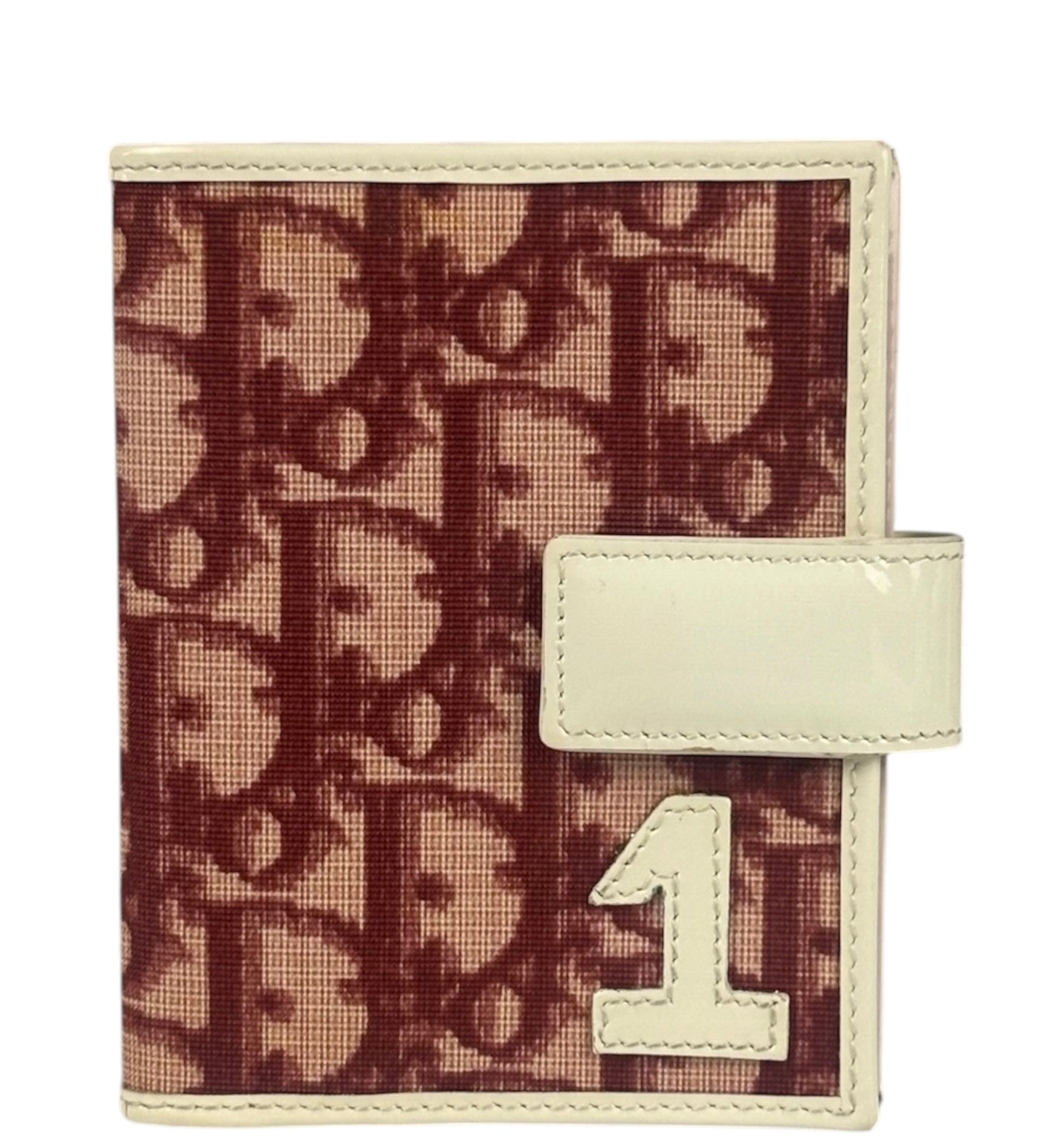 Christian Dior Vintage Red Trotter Snap Cardholder