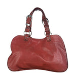 Christian Dior Burgundy Leather Gaucho Saddle Large Shoulder Bag