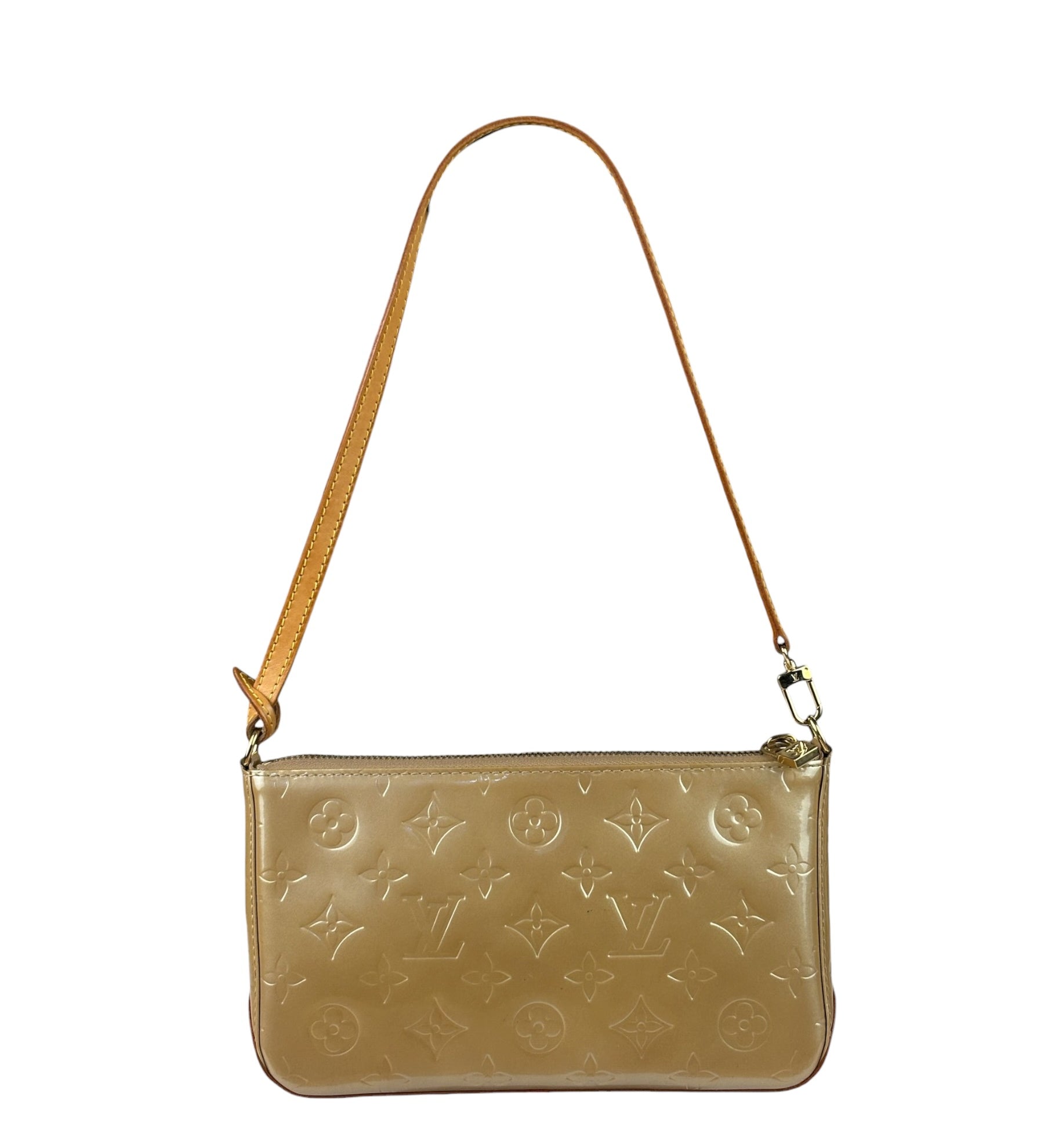 Louis Vuitton Tan Vernis Mallory Square Pochette