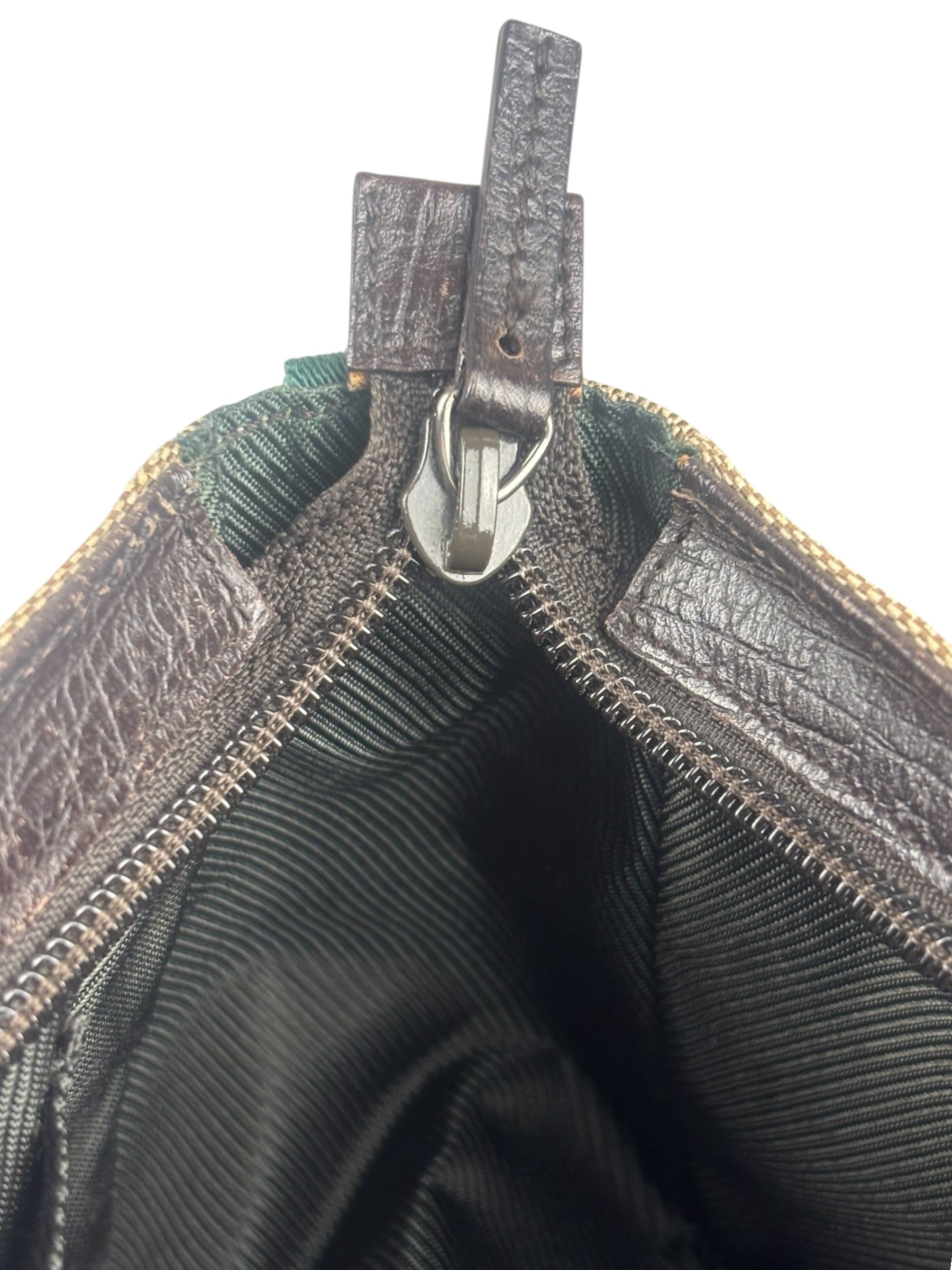 Gucci Vintage Beige Canvas Mini Pochette Handbag