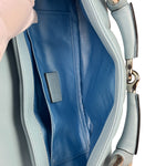 Gucci Blue Leather Horsebit Chain Shoulder Bag