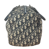 Christian Dior Vintage Navy Blue Trotter Oblique Bowling Boston Hand Bag