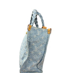 Louis Vuitton Monogram Denim Let Go PM 2Way Tote Handbag