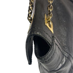 Fendi Black Leather Maxi Baguette